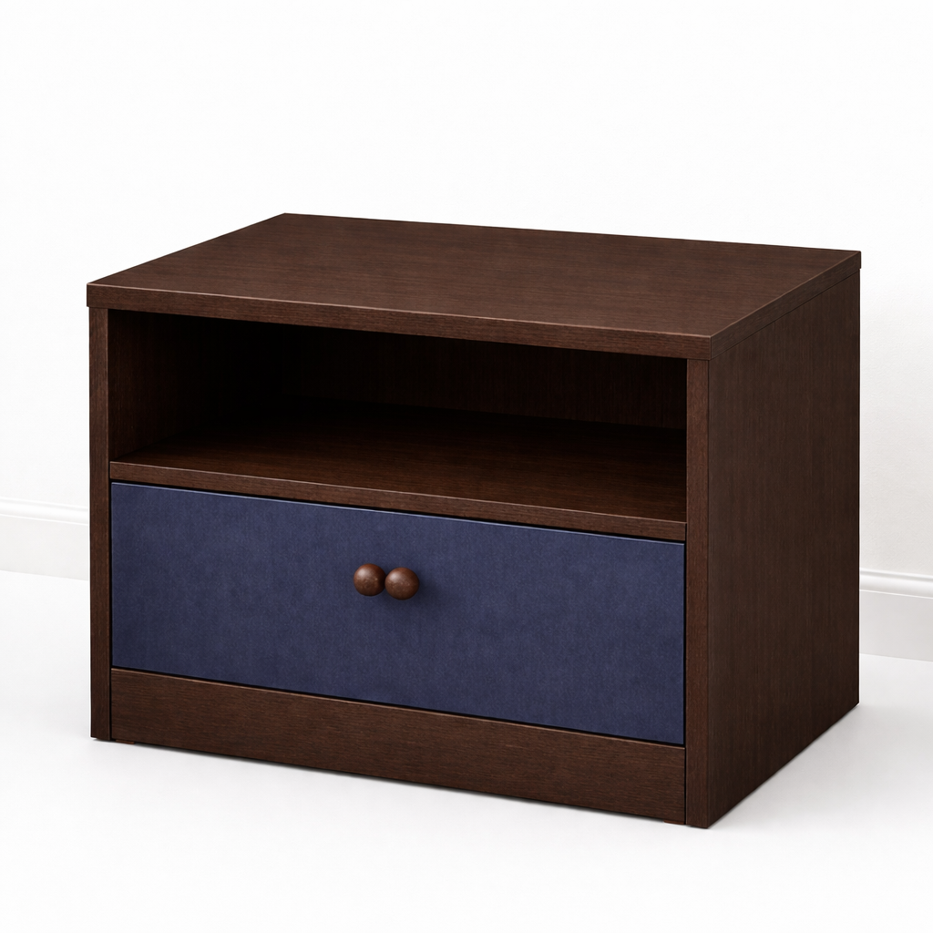 Modern plywood bedside table with drawer by RISA