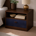 Modern plywood bedside table with drawer by RISA