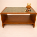 Modern wooden coffee table with tiled top by RISA